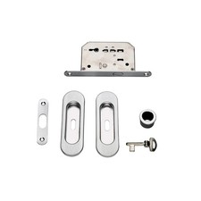 KIT MANIGLIE OVALE C/CHIAVE ORO