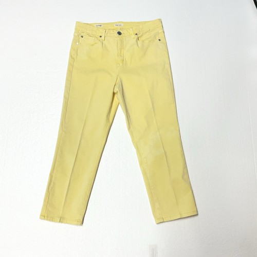 Jeans tribal giallo crop - giallo,