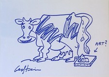 16) David Gerstein disegno originale firmato firma autografo