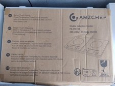 AMZCHEF Piastra a Induzione, Doppia Piano Cottura a Induzione con Controllo Indi
