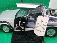 Ciondolo RITORNO AL FUTURO in acciaio NUOVO portachiavi DELOREAN