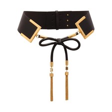 N6426 CINTURA DONNA ELISABETTA FRANCHI WOMAN VEGAN BELT BLACK