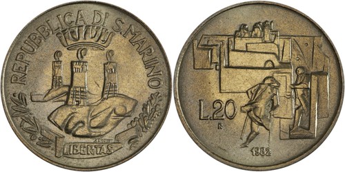 San marino lire - san,