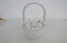 STUPENDO PORTAFIORI IN CERAMICA BIANCA MARCATO E NUMERATO ESTE