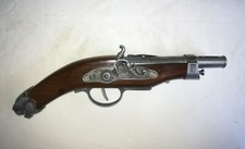 Accendino replica Riproduzione Pistola antica a percussione in legno e metallo