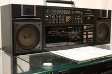MITSUBISHI TX-L50 CHANGER 5 CASSETTE REGISTRATORE EQUALIZZATORE GHETTOBLASTER BOOMBOX