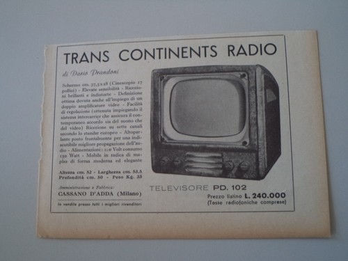 Advertising pubblicità 1953 - pubblicità,