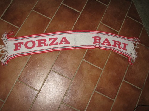 Vintage bari calcio scarf - calcio,