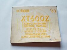 Yamaha XT 600 Z 1983 AGGIORNAMENTO manuale officina riparazione XT 550 