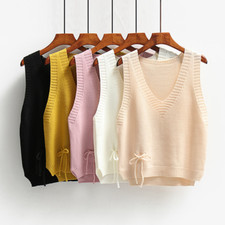 Ragazza Donna Maglia Gilet