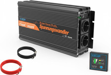 Inverter ONDA PURA 12V 220V Convertitore 1500W 2X USB E Telecomande Inverter per