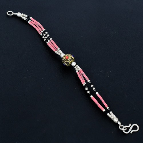 Bracciale corallo lapislazzuli