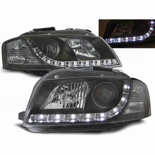 Kit fari led neri - neri, audi