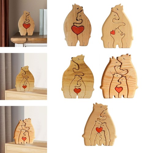 Famiglia orsi legno - orsi,