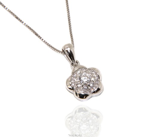 Collana argento 925 fiore - ,