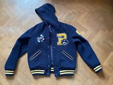 Polo Ralph Lauren-Polo-Giubbotto in panno blu con patch