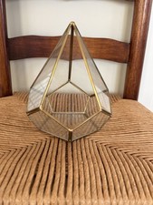 Glass Gold Geometric Triangle