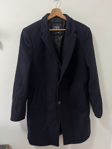 Cappotto uomo zara grande blu - cappotto,