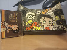 borsa spalla betty boop vintage + portamonete vernice clutch 