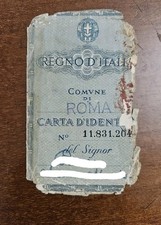 Carta D'identità REGNO