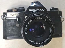 Pentax MX con obiettivo Asahi
