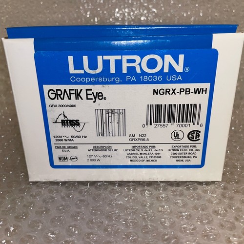 Lutron grafik eye - lutron, ngrx-pb-wh