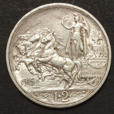 2 LIRE QUADRIGA BRIOSA 1915