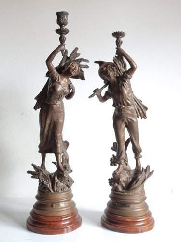 Coppia candelabri antichi - di,
