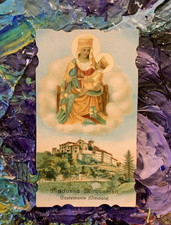 Santino con orazione madonna - orazione,