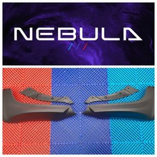 Set splitter spoiler anteriore originale MINI F55 56 57 JCW nero opaco 51192339038 nuovo