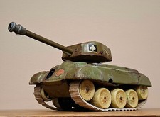 Gioco d'epoca in latta CARRO ARMATO TANK ww2 M98 made in western Germany