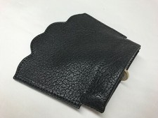 BORSELLINO NERO VERA PELLE PORTA OGGETTI/TRUCCHI/GIOIE/CARTE BORSA MONETE