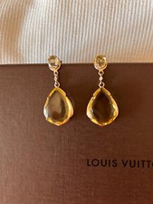 Orecchini in argento 925 con quarzo citrino a pera 