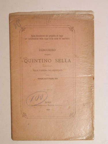 Discorso quintono sella - discorso,