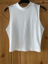 Crop top donna smanicato