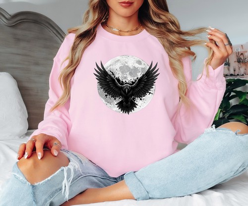 Felpa donna raven crow - raven, luna