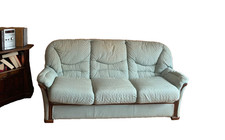 Divano 3 Posti Verde Chiaro 195x95x80 – Cuscini Sfoderabili, Ottime Condizioni