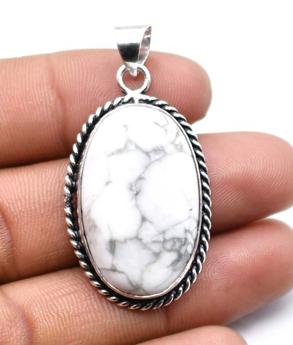 Ciondolo howlite pietra - howlite,