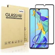 Pellicola Vetro Temperato 5D CURVO Protezione Completa per Huawei P30 LITE NERO