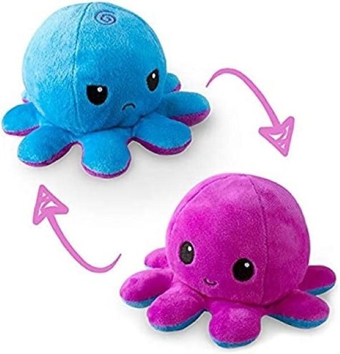 Peluche polpo reversibile