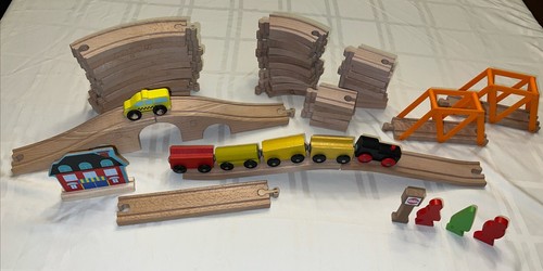 Pezzi binari treno legno - 52,