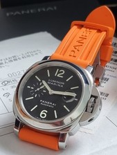 Panerai Luminor Marina Black Steel 44 Automatic Double Rubber Warranty 2007 Etc