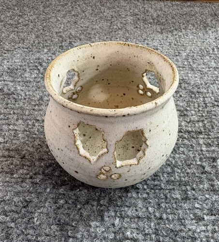 Portacandele ceramica vintage