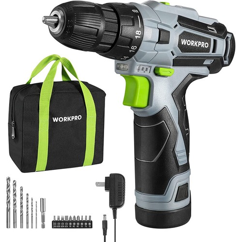 Workpro kit trapano avvitatore - kit,