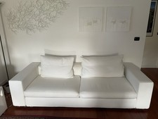 Divano Flexform Groundpiece in tessuto bianco