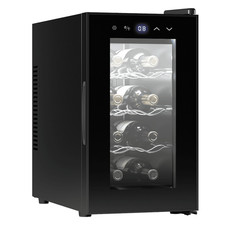 Frigo Compatto Cantinetta Cantina 8 Bottiglie di Vino Nero Frigorifero Touch