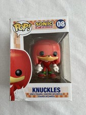 Funko Pop! Figura in vinile Sonic The Hedgehog Knuckles rara #08 voltata