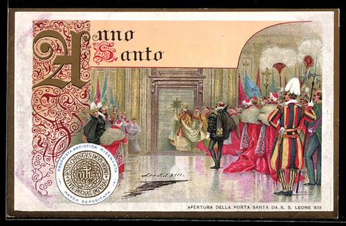 Cartolina anno santo - anno, apertura