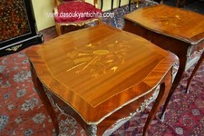 Coppia di tavolini gueridon stile Luigi XV