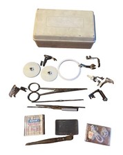 ? Scatola accessori piedini ricambi macchina per cucire NECCHI vintage Aghi ‘70